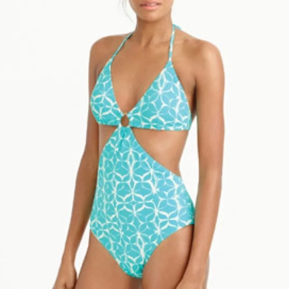 NWT J. Crew One Piece Bikini Swimsuit Long Torso